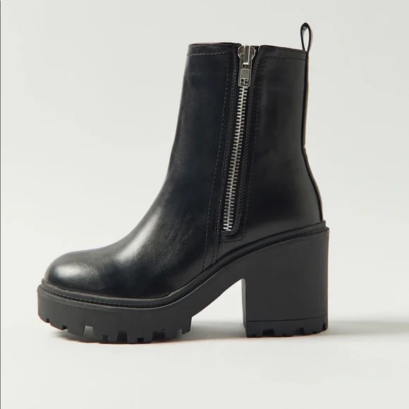 NWT Urban Outfitters Zip-Up boot black (9) - Picture 4 of 15